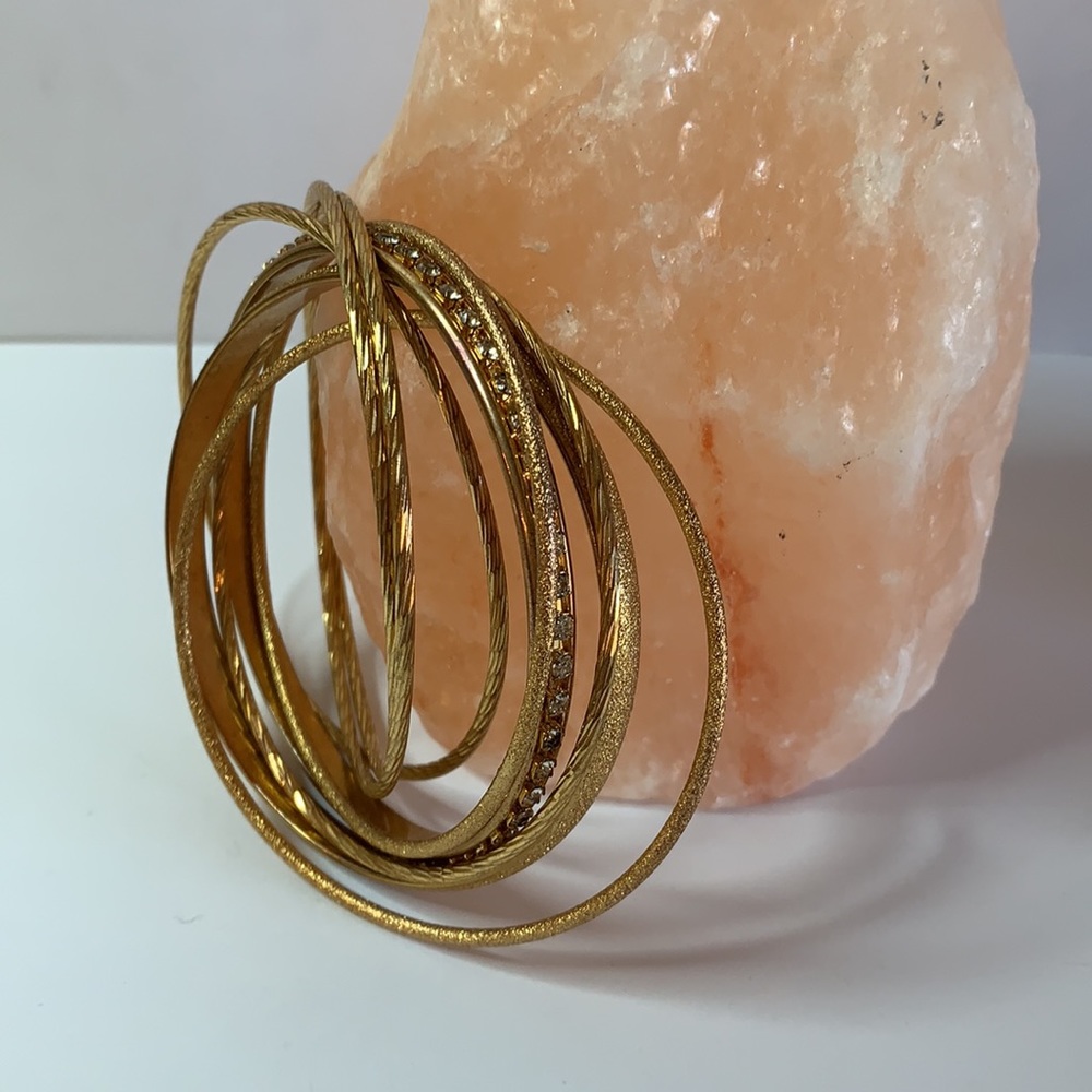 Gold Bangles, 2,8in - image 3